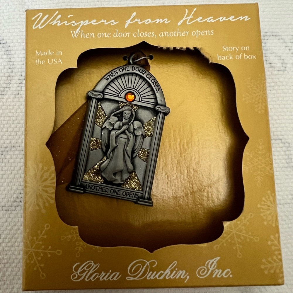 🔵4/$20 Gloria Duchin Inc Whispers From Heaven Collectible Ornament ANGEL NIB USA